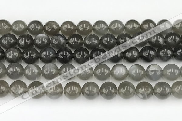 CMS2022 15.5 inches 10mm round black moonstone beads wholesale