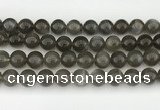 CMS2023 15.5 inches 12mm round black moonstone beads wholesale