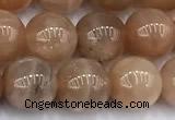 CMS2112 15 inches 9mm round moonstone beads