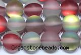 CMS2219 15 inches 6mm, 8mm, 10mm & 12mm round matte synthetic moonstone beads