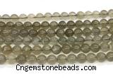 CMS2295 15 inches 8mm round grey moonstone beads wholesale