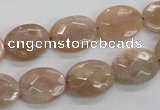 CMS35 15.5 inches 12*16mm faceted oval moonstone gemstone beads