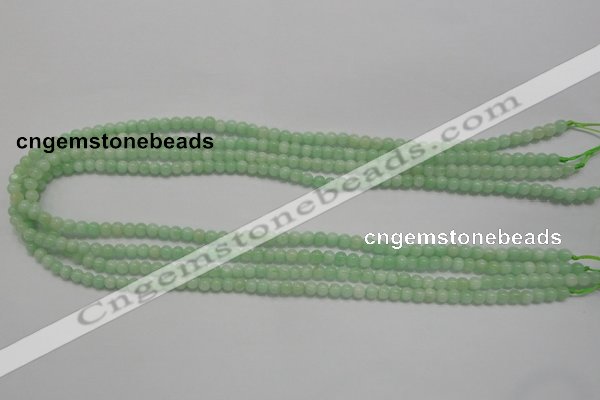 CMS401 15.5 inches 4mm round green moonstone beads wholesale