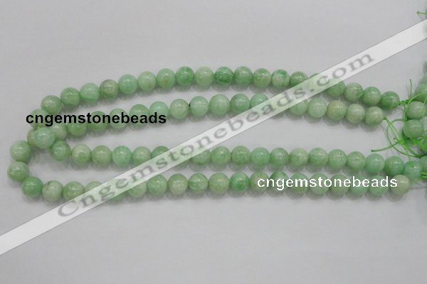 CMS404 15.5 inches 10mm round green moonstone beads wholesale