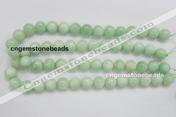 CMS406 15.5 inches 14mm round green moonstone beads wholesale