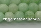 CMS412 15.5 inches 8mm round green moonstone beads wholesale