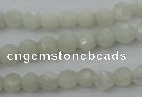 CMS451 15.5 inches 4mm faceted round white moonstone gemstone beads