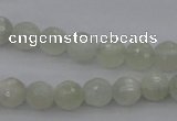 CMS452 15.5 inches 6mm faceted round white moonstone gemstone beads