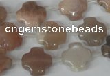 CMS535 15.5 inches 15*15mm cross moonstone beads wholesale