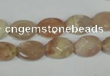 CMS545 15.5 inches 10*14mm faceted oval moonstone beads wholesale