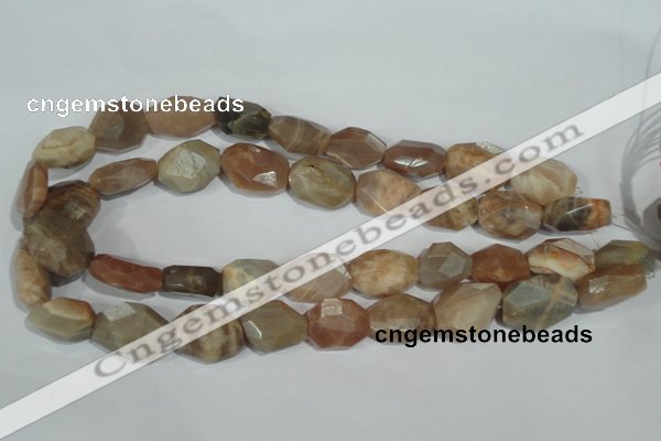 CMS560 15.5 inches 18*20mm faceted freefrom moonstone beads wholesale