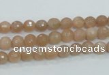 CMS58 15.5 inches 6mm faceted round moonstone gemstone beads