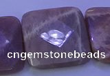 CMS596 15.5 inches 30*30mm faceted square moonstone gemstone beads