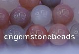 CMS624 15.5 inches 12mm round rainbow moonstone beads wholesale