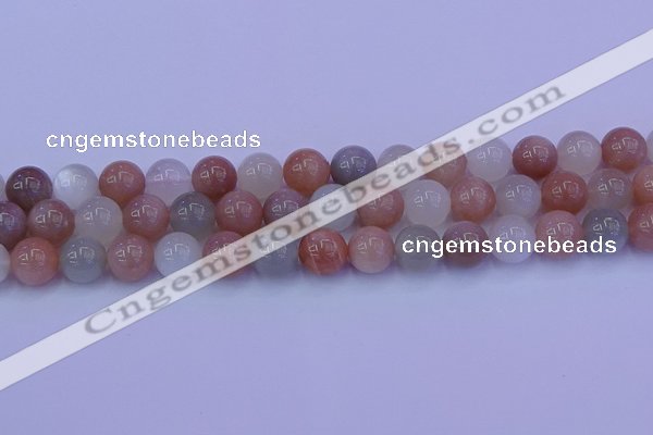 CMS624 15.5 inches 12mm round rainbow moonstone beads wholesale