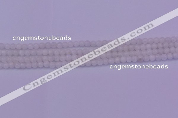 CMS640 15.5 inches 4mm round white moonstone beads wholesale