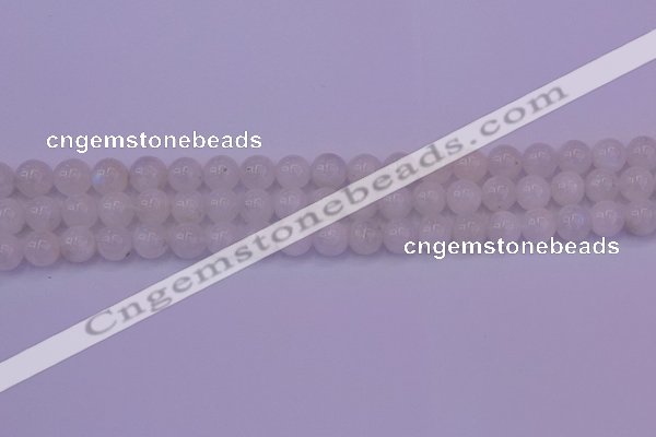 CMS642 15.5 inches 8mm round white moonstone beads wholesale