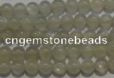 CMS651 15.5 inches 6mm round grey moonstone beads wholesale