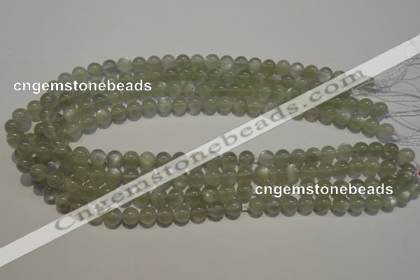 CMS652 15.5 inches 8mm round grey moonstone beads wholesale