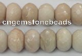 CMS68 15.5 inches 12*16mm faceted rondelle moonstone gemstone beads