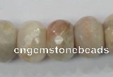 CMS69 15.5 inches 13*20mm faceted rondelle moonstone gemstone beads