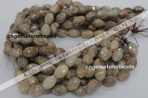 CMS72 15.5 inches 16*20mm faceted rice moonstone gemstone beads