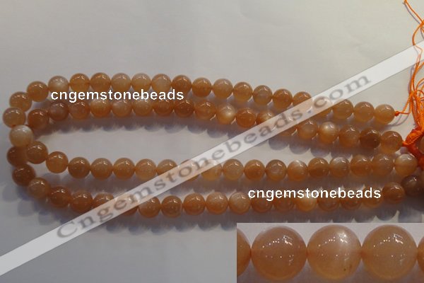 CMS733 15.5 inches 10mm round A grade natural peach moonstone beads