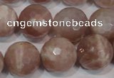 CMS769 15.5 inches 18mm faceted round natural moonstone beads