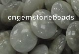 CMS79 15.5 inches 20mm flat round moonstone gemstone beads