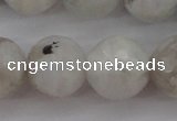 CMS804 15.5 inches 12mm faceted round white moonstone beads