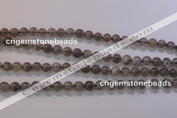 CMS852 15.5 inches 8mm round natural black moonstone beads