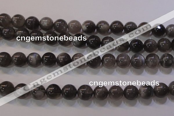 CMS853 15.5 inches 10mm round natural black moonstone beads