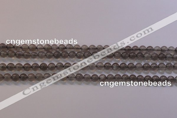 CMS858 15.5 inches 6mm round A grade natural black moonstone beads