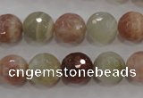 CMS872 15.5 inches 10mm faceted round moonstone gemstone beads