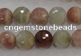 CMS873 15.5 inches 12mm faceted round moonstone gemstone beads