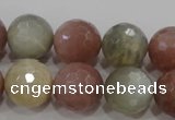 CMS875 15.5 inches 16mm faceted round moonstone gemstone beads