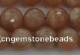 CMS943 15.5 inches 10mm faceted round A grade moonstone gemstone beads