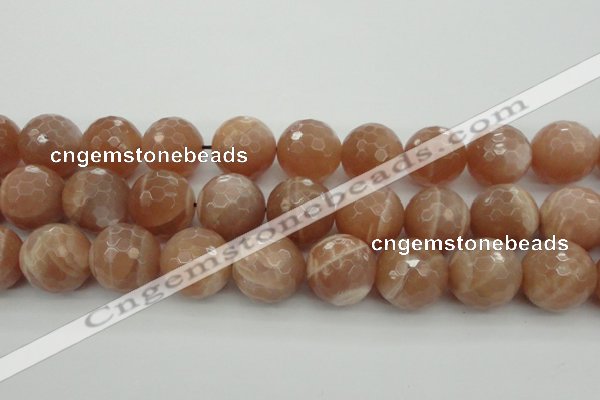 CMS948 15.5 inches 20mm faceted round A grade moonstone gemstone beads