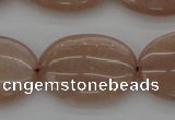 CMS964 15.5 inches 13*18mm oval A grade moonstone beads