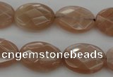 CMS966 15.5 inches 10*14mm faceted oval A grade moonstone beads