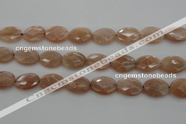 CMS968 15.5 inches 13*18mm faceted oval A grade moonstone beads