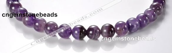 CNA04 AB grade 12mm round natural amethyst quartz bead Wholesale