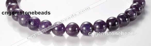 CNA05 AB grade 14mm round natural amethyst quartz bead Wholesale