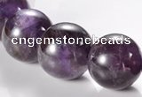 CNA07 AB grade natural amethyst 18mm round quartz bead Wholesale