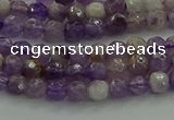 CNA1010 15.5 inches 4mm faceted round dogtooth amethyst beads