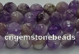 CNA1011 15.5 inches 6mm faceted round dogtooth amethyst beads