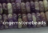 CNA1023 15.5 inches 4*12mm rondelle dogtooth amethyst beads