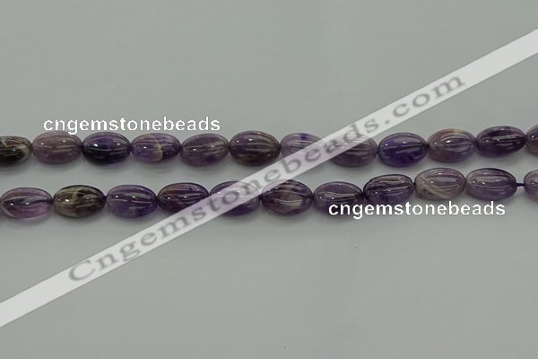 CNA1037 15.5 inches 10*14mm oval dogtooth amethyst beads wholesale