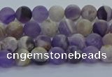 CNA1050 15.5 inches 4mm round matte dogtooth amethyst beads