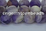 CNA1053 15.5 inches 10mm round matte dogtooth amethyst beads